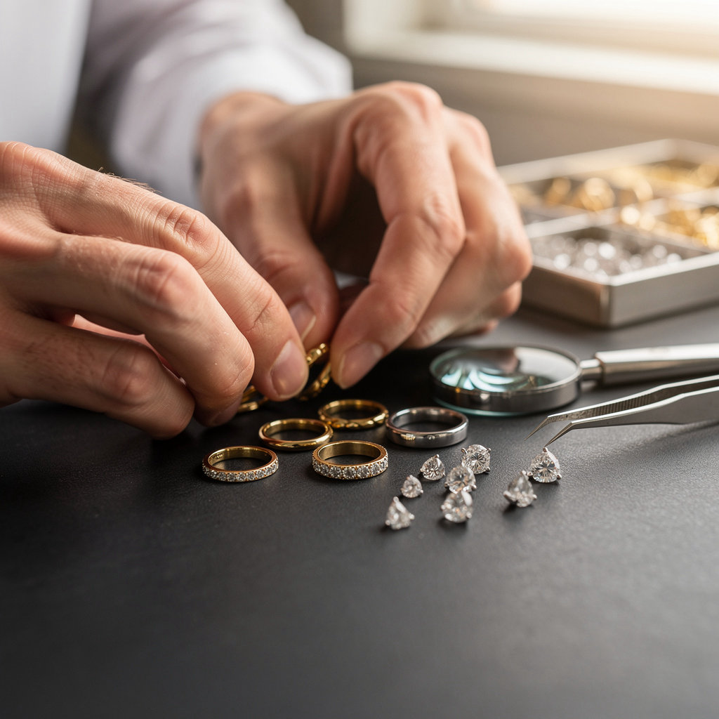 Golden West Jewelers jewelry supply services in San Diego, featuring precious metals and tools for crafting